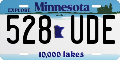 MN license plate 528UDE