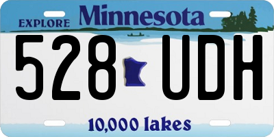 MN license plate 528UDH