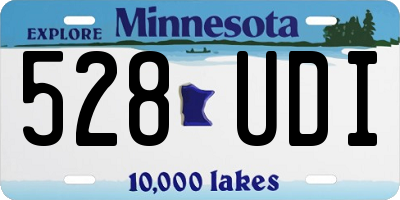 MN license plate 528UDI