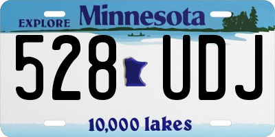 MN license plate 528UDJ