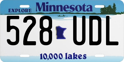 MN license plate 528UDL