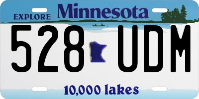 MN license plate 528UDM
