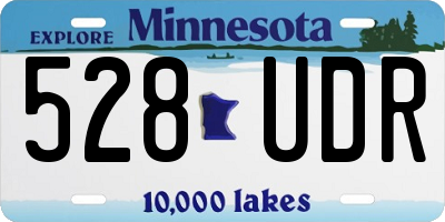 MN license plate 528UDR