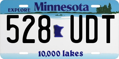 MN license plate 528UDT
