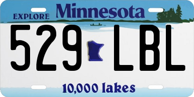 MN license plate 529LBL