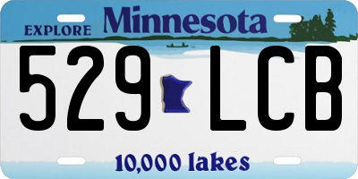 MN license plate 529LCB