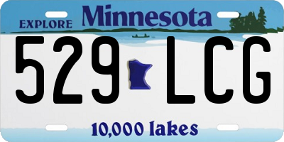 MN license plate 529LCG