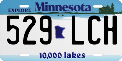 MN license plate 529LCH