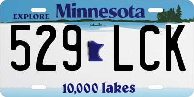 MN license plate 529LCK