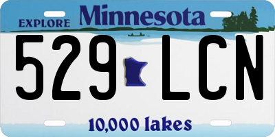 MN license plate 529LCN