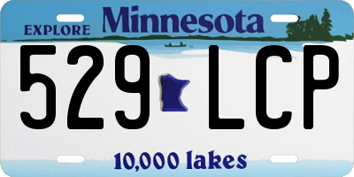 MN license plate 529LCP