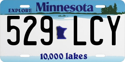 MN license plate 529LCY