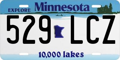 MN license plate 529LCZ
