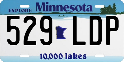 MN license plate 529LDP