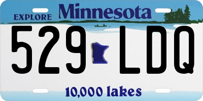 MN license plate 529LDQ