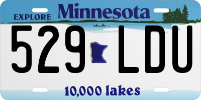 MN license plate 529LDU