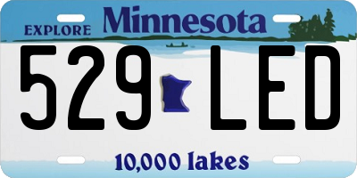 MN license plate 529LED
