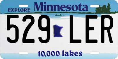 MN license plate 529LER