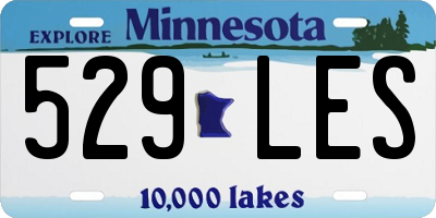 MN license plate 529LES