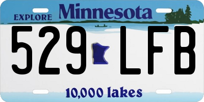 MN license plate 529LFB