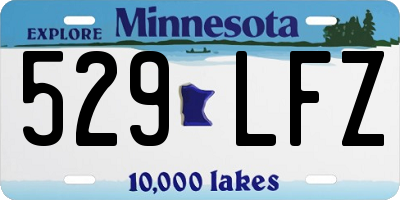 MN license plate 529LFZ