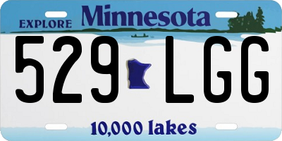 MN license plate 529LGG