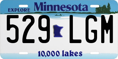 MN license plate 529LGM