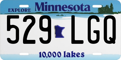 MN license plate 529LGQ