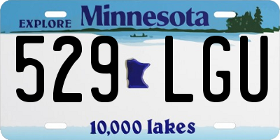 MN license plate 529LGU