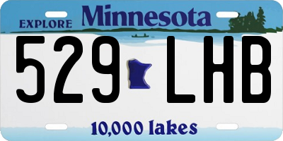 MN license plate 529LHB