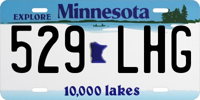 MN license plate 529LHG
