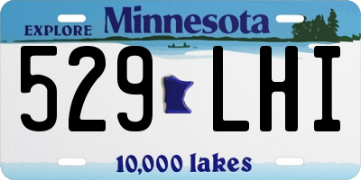 MN license plate 529LHI