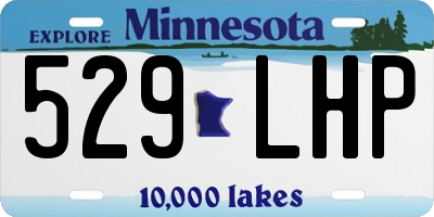 MN license plate 529LHP
