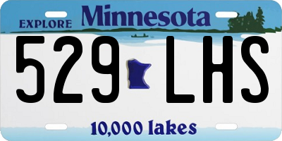 MN license plate 529LHS