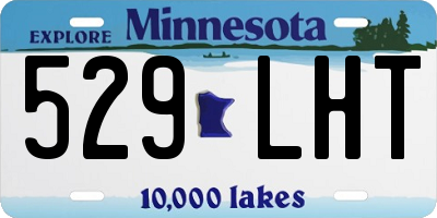 MN license plate 529LHT