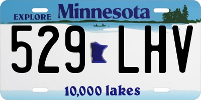 MN license plate 529LHV