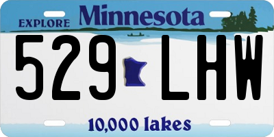MN license plate 529LHW