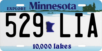 MN license plate 529LIA