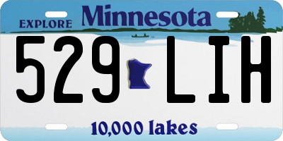 MN license plate 529LIH