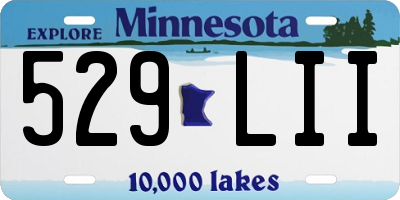 MN license plate 529LII