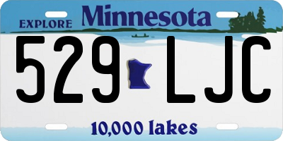 MN license plate 529LJC
