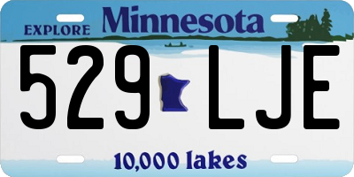 MN license plate 529LJE