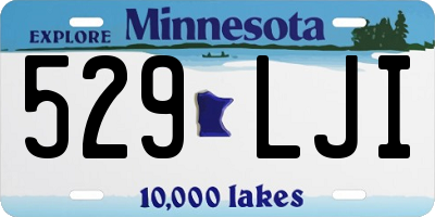 MN license plate 529LJI