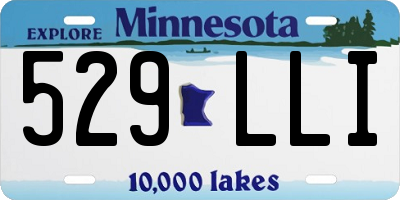 MN license plate 529LLI