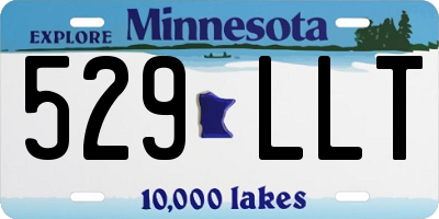 MN license plate 529LLT