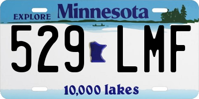 MN license plate 529LMF