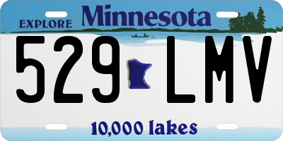 MN license plate 529LMV