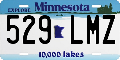 MN license plate 529LMZ