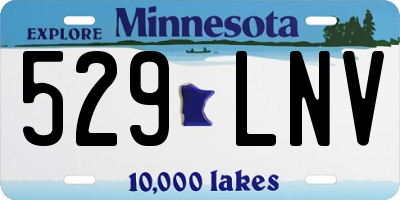 MN license plate 529LNV