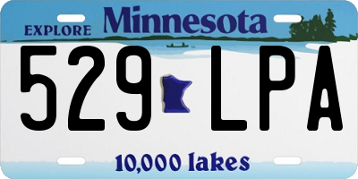MN license plate 529LPA